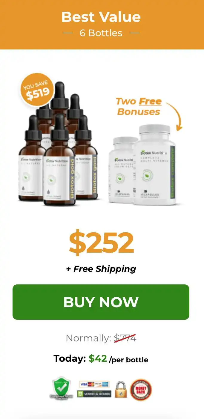 biotox gold six bottles pack